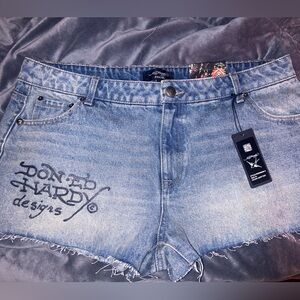 Ed hardy denim shorts